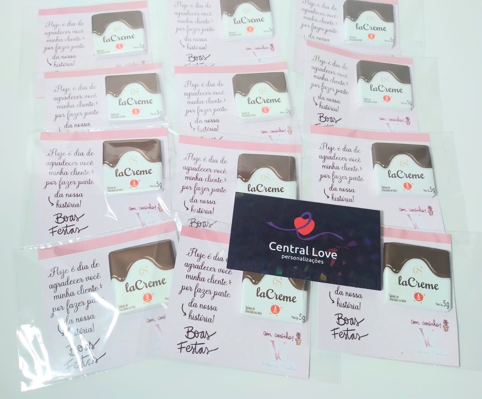 20 Card com Mini Tablete de 5g Cacau Show - Imagem 3