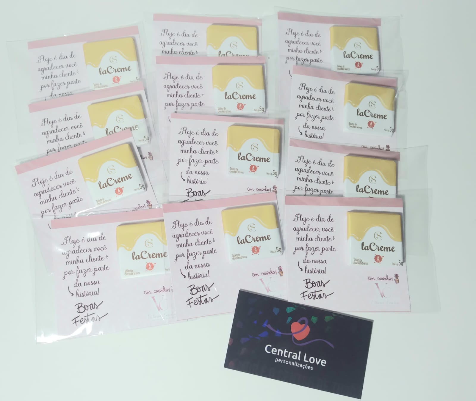 20 Card com Mini Tablete de 5g Cacau Show