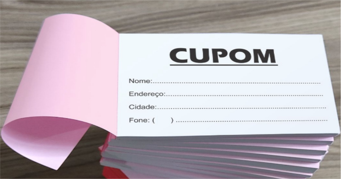 Bloco com 50 talões personalizados