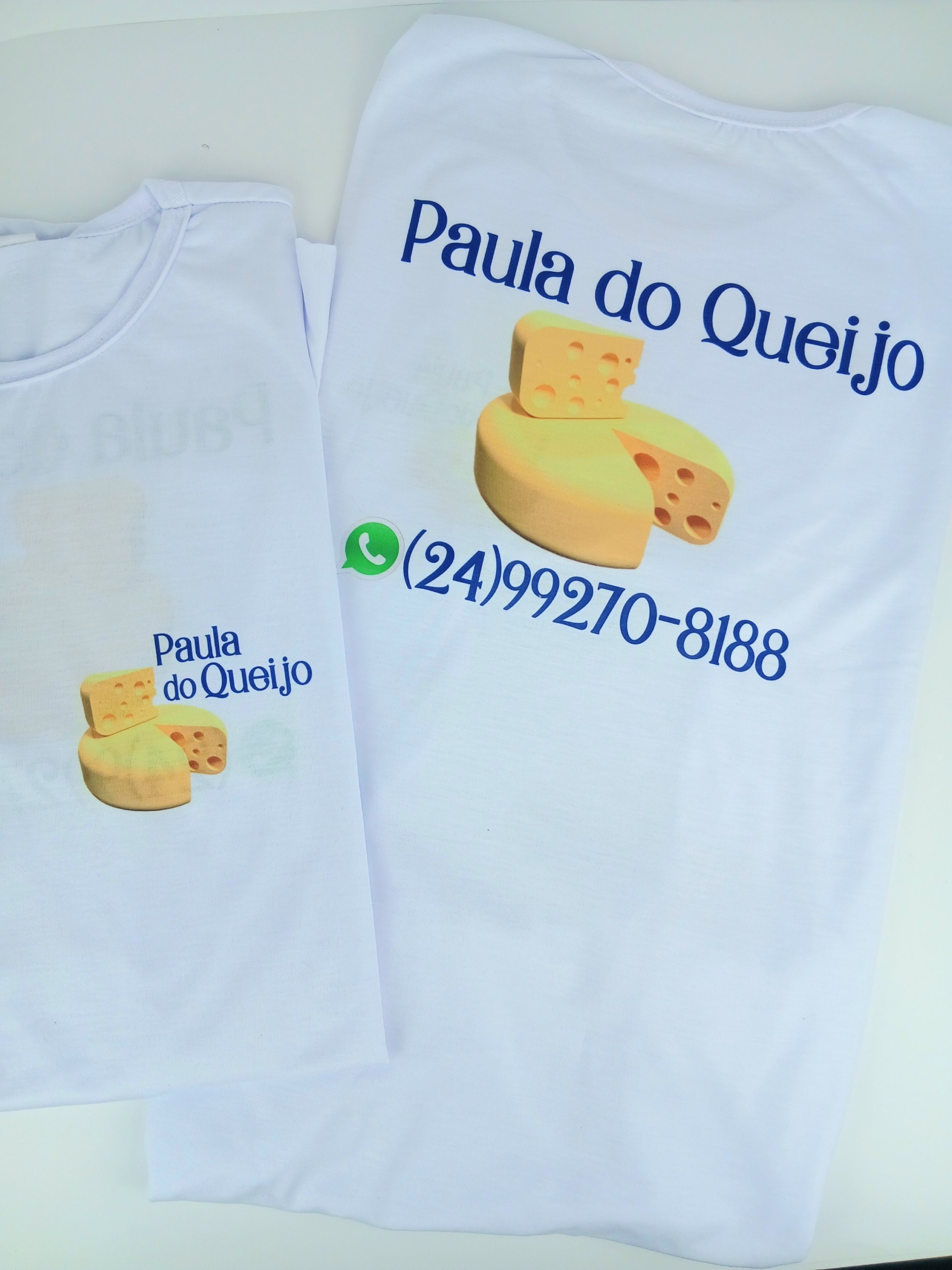 Camisa Poliéster Branca P ao GG (Frente e Verso) - Imagem 2