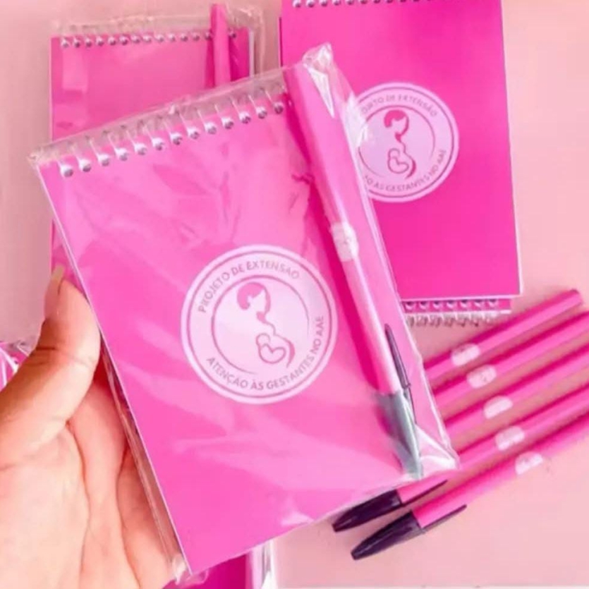 Kit 1 Bloquinho 10x15cm + 1 Caneta