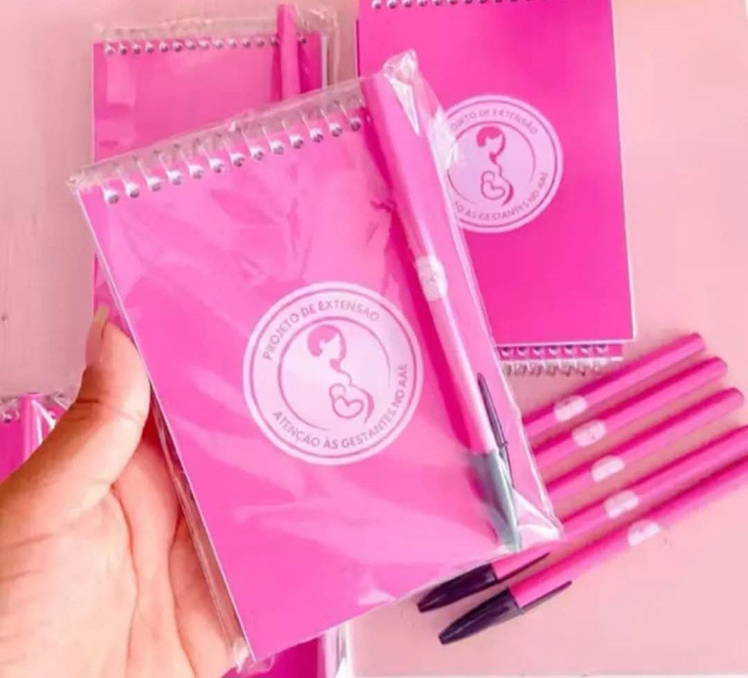 Kit 1 Bloquinho 10x15cm + 1 Caneta