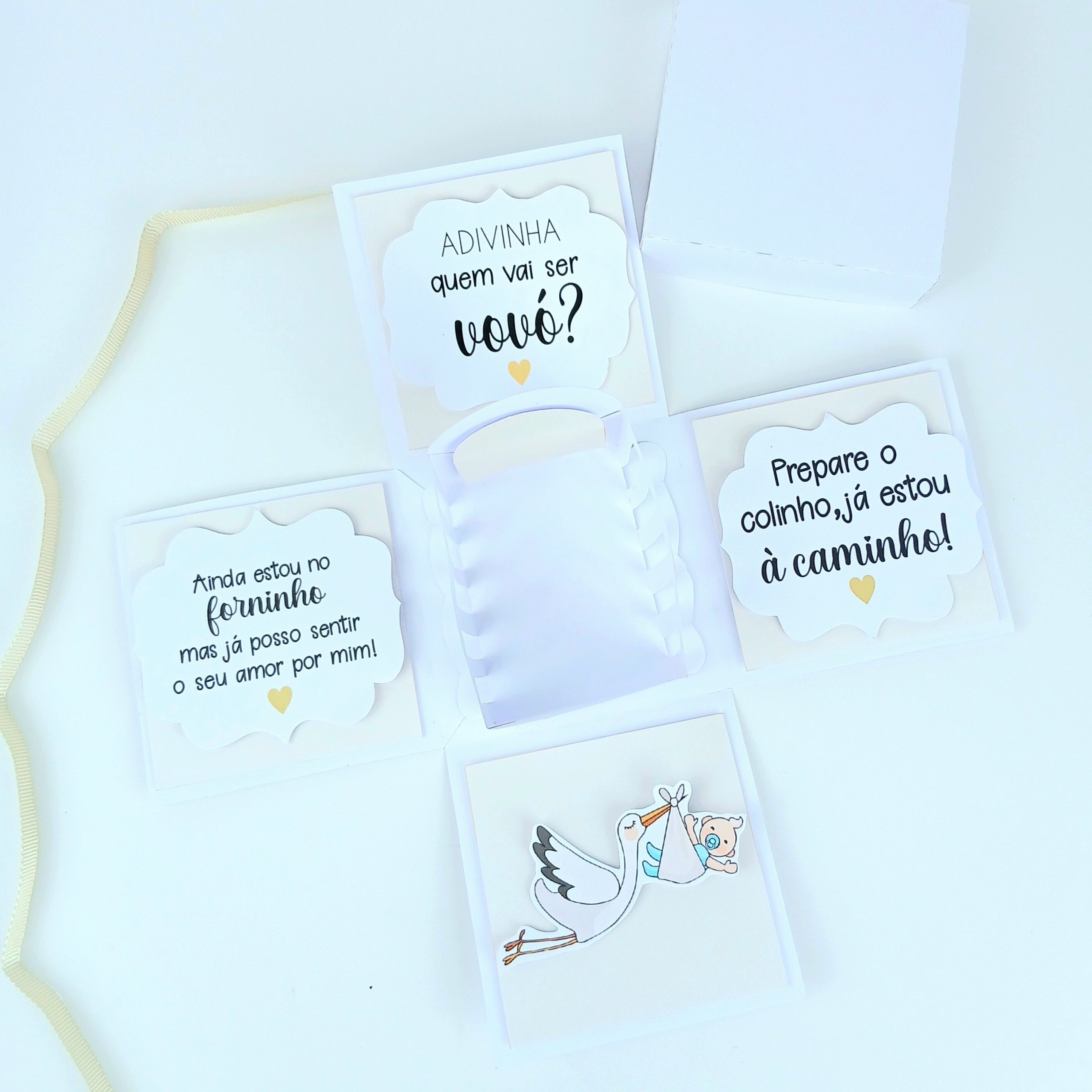 Caixa Explosiva Anúncio de Gravidez – Papel Offset 180g