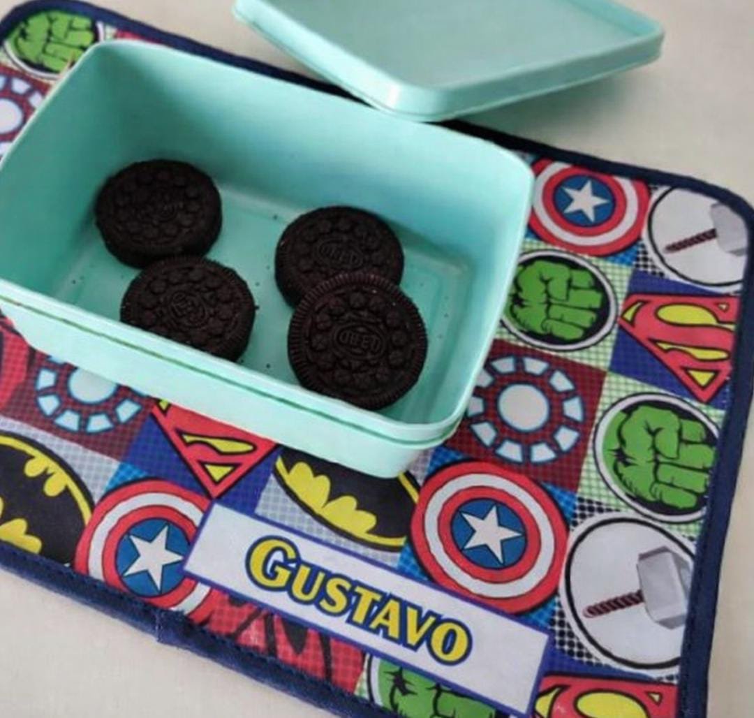 Kit Escolar Personalizado – 2 Toalhinhas + Tapetinho Impermeável - Imagem 2